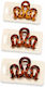Set of 12 Snake Hair Claw Clips Light Medium Dark Brown Shades Open Medium