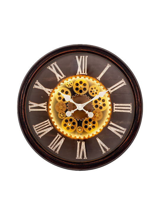Iliadis Wall Clock Plastic Brown Ø57cm Various Colors