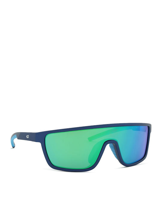 Centrostyle Mask Kids Sunglasses with Blue Mirror Lens