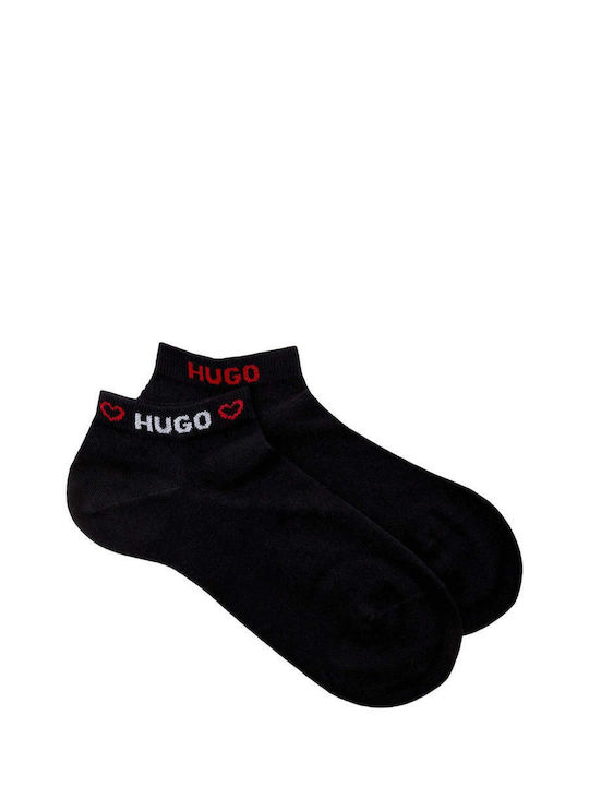 Hugo Γυναικείες Κάλτσες Μαύρες 2Pack