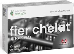 Fier Chelat Bisglicinat 30 Capsule Remedia Fier Chelat Bisglicinat 30 Capsule Remedia
