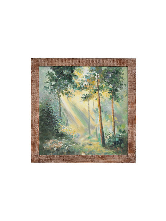 Artekko Canvasia Multicolored Canvas Painting Wooden Frame 100x3x100 Cm