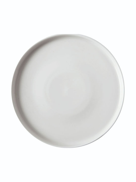 GTSA Flat Πιάτο Ρηχό από Πορσελάνη Λευκό 21cm 6τμχ