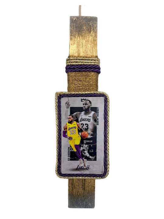 Handmade Flat Scented Candle Lakers Lebron James Frame 25 Cm