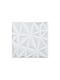 3D Wall Panels Made of PVC White 30x30cm 33 Pieces