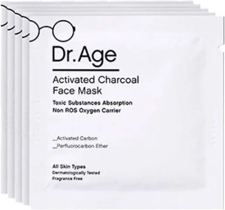 Dr. Age Μάσκα Ομορφιάς Προσώπου για Λάμψη / Απολέπιση / Αναζωογόνηση / Ενυδάτωση με Ενεργό Άνθρακα 10ml
