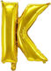 Letter K Foil Jumbo Gold 102cm