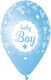 Μπαλόνι Γέννησης Μωρού Latex Μπλε Baby Boy 33εκ.