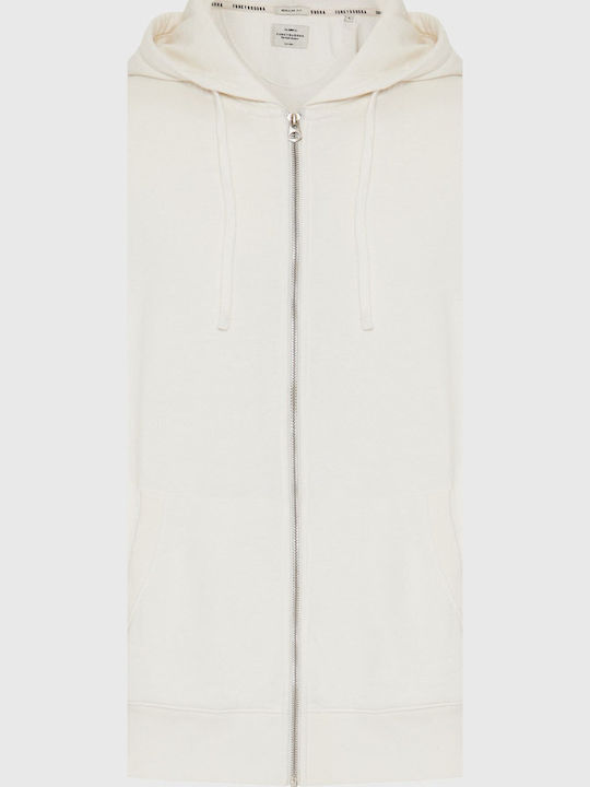 Funky Buddha Cardigan With Hood Off White Cream