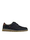Leder Herren Freizeitschuhe Blau