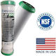 Atlas Filtri Countertop Water Filter Cartridge from Activated Carbon 10" Cb-af Voc 10 Sx 5 μm