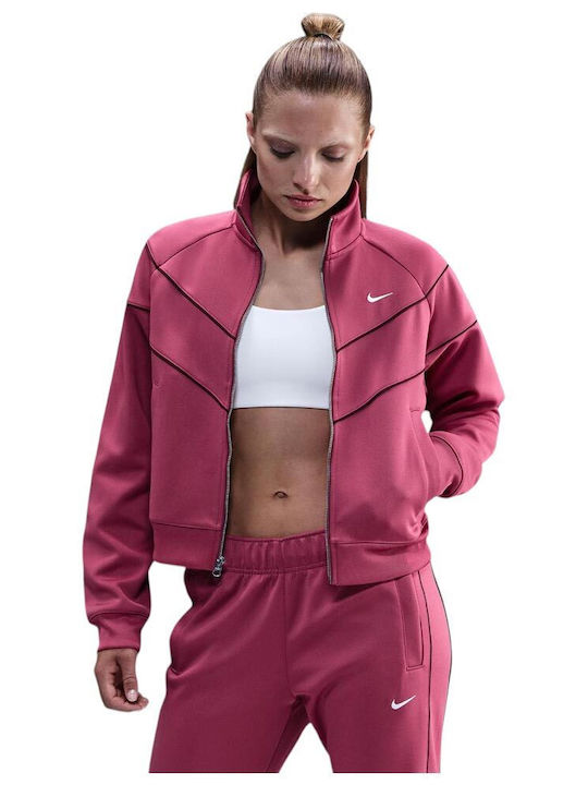 Nike Sportswear Damen Sweatshirt Jacke Rosa