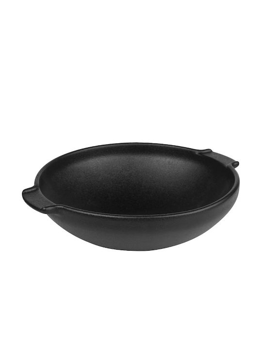 Raki Bol Negru De Servire Rotund Din Ceramică N...