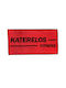Katerelos Fitness Athletic Towel 100x50cm Red Black