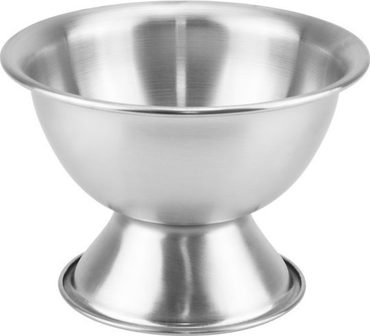 Raki Silver Μπωλ Σερβιρίσματος Παγωτού Στρογγυλό Inox Ασημί