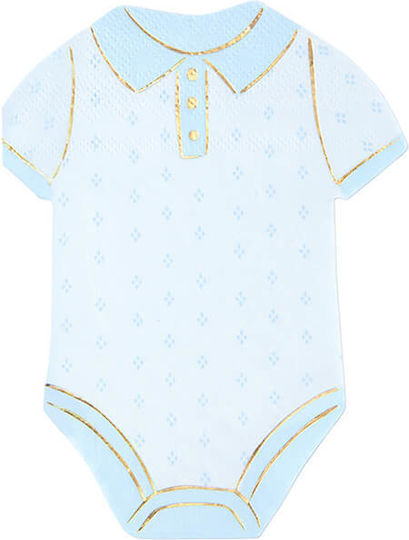 Baby Bodysuit Napkins Light Blue 10 Pieces