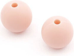 Silicone Bead 12mm Pink Soft (Pack of 15 Pieces)