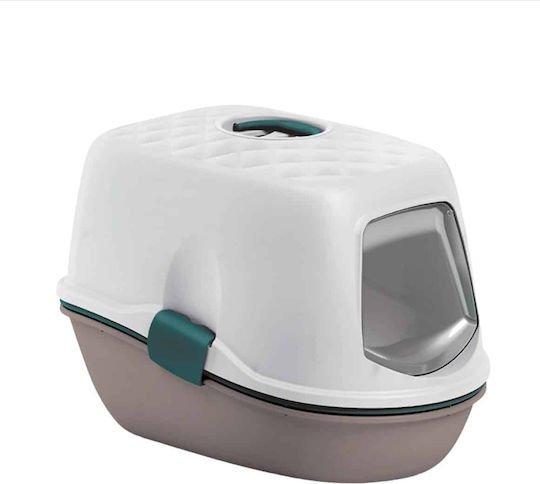 Stefanplast Furba Top Chic Cat Toilet with Filter and Sieve Gray L58.5 x W39.5 x H42.5cm