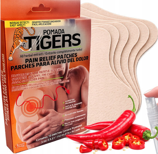 Tiger Balm Θερμαντικά Έμπλαστρα για Μυϊκούς Πόνους & Αρθρώσεις 10τμχ