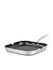 Nava Elegance Grill Pan from Stainless Steel with Non-Stick Coating 28cm