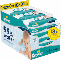 Pampers 99% Water 18x60τμχ Pampers 99% Water 18x60τμχ