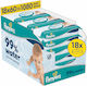 Pampers 99% Water Hypoallergenic Baby Wipes with 99% Water Fragrance Free Alcohol-Free Parabens Free 18x60pcs