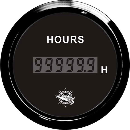 Digital Hour Meter Black Dial Ring