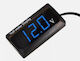 Βολτόμετρο Ψηφιακό Μπλε Pf-p3 Dc 8-18v Waterproof Ipx6 Digital Voltmeter Led Display Blue