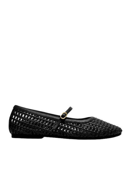 Livia Women's Ballerina Shoes in Black Colour