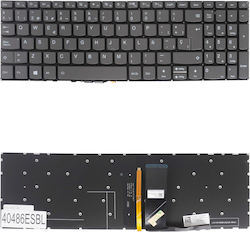 Spanish Laptop Keyboard Lenovo Ideapad 320-17ikb 80xm 81bj 320-17ast 80xw V320-17ikb 81ah 81cn V320-17isk 81b6 330-15ast 81d6 330-15ikb 81de 81dc 320-15isk 80xh 5cb0n96198 Es Without Frame Backlit Gray Code 40486esbl
