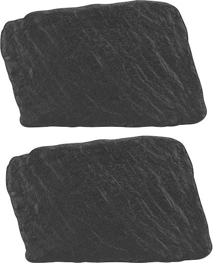 Raki Meteor Porcelain Serving Platters 27.5x18.1cm 2 Pieces