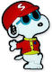 Cool Heroes Decorative Magnet Refrigerator Snoopy Red Helmet