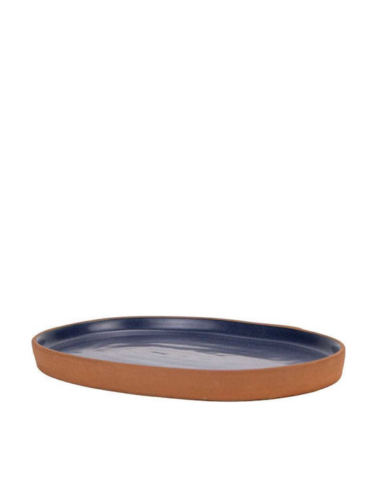Maria Portugal Oval Porcelain Blue Serving Platter 20x13.5cm 6 Pieces