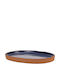 Maria Portugal Oval Porcelain Blue Serving Platter 20x13.5cm 6 Pieces