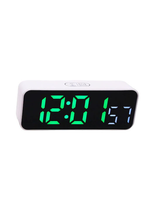 Dorosimo Tabletop Digital Clock White 17181D