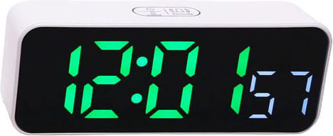 Dorosimo Tabletop Digital Clock White 17181D