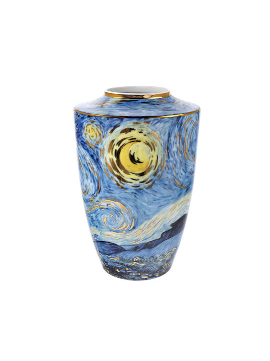 Goebel Dekorative Porzellanvase Vincent Van Gogh Sternennacht Gold 16x16xH24cm