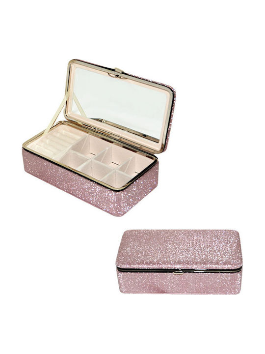 Δωρόσημο Κουτί Κοσμημάτων Ροζ 18x10x5.5cm