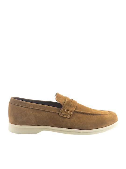 Men's Moccasins In Tabac Brown Colour