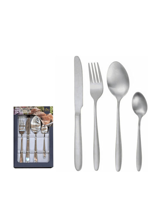 Cutlery Set Silver 16 Pieces