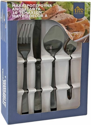 Besteckset Edelstahl Silber 16 Stück