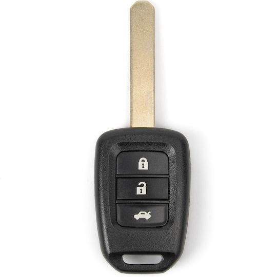 Калъф за Ключ за Автомобил Honda Civic City Accord Нерязано Hon66 3 Бутона