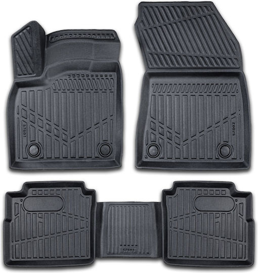 Set Față și Spate Covoare Auto 4 Bucăți Pentru Nissan X-Trail Negre