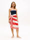 Tommy Hilfiger Парео Uw0uw06423 На Райета Firewors-calico Framed