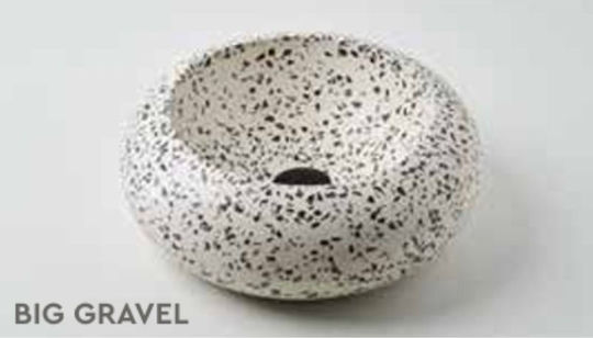 Tema Einbau Steinwaschbecken 40x40x15cm Big Gravel