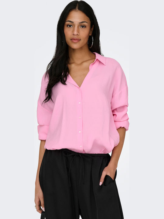 Only Long Sleeve Women's Shirt Pink