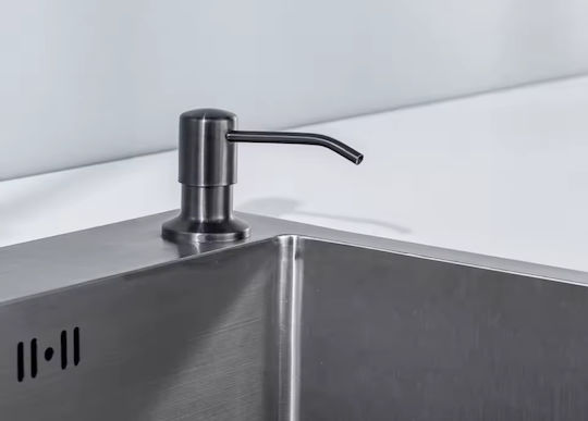 Jofel Εντοιχιζόμενο Dispenser Κουζίνας Μεταλλικό Μαύρο