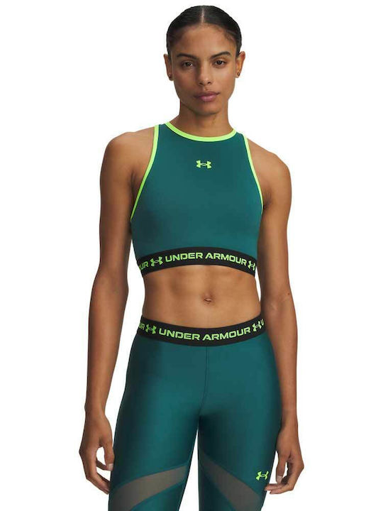 Under Armour Γυναικείο Crop Top Αμάνικο Green