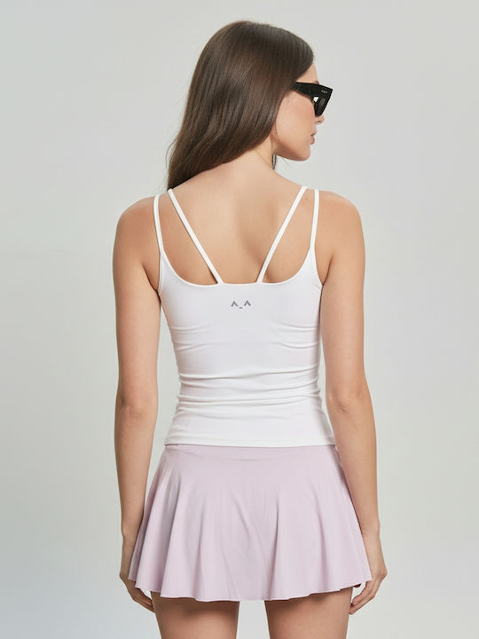 Altra Volta Γυναικεία Μπλούζα Αμάνικη White