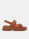 Sandale Casual Damă Flatforme Maro